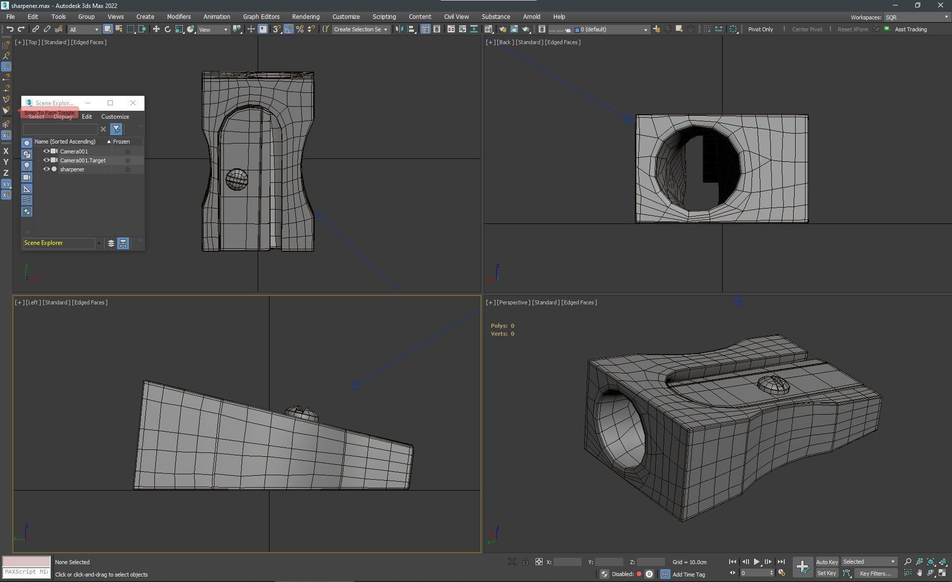 Classic pencil sharpener 3D model_10