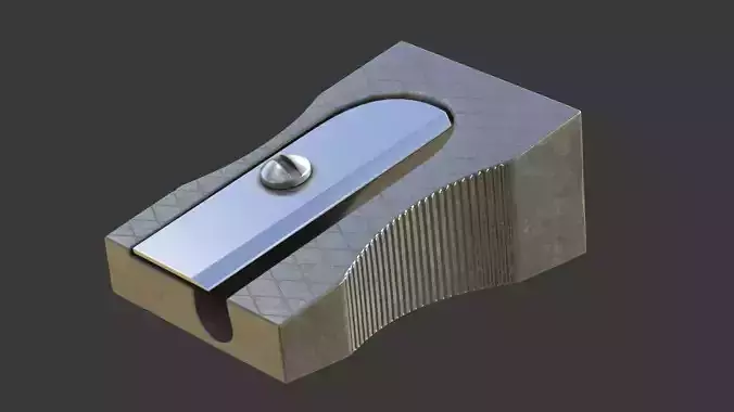 Classic pencil sharpener 3D model