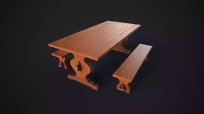 Old dining table