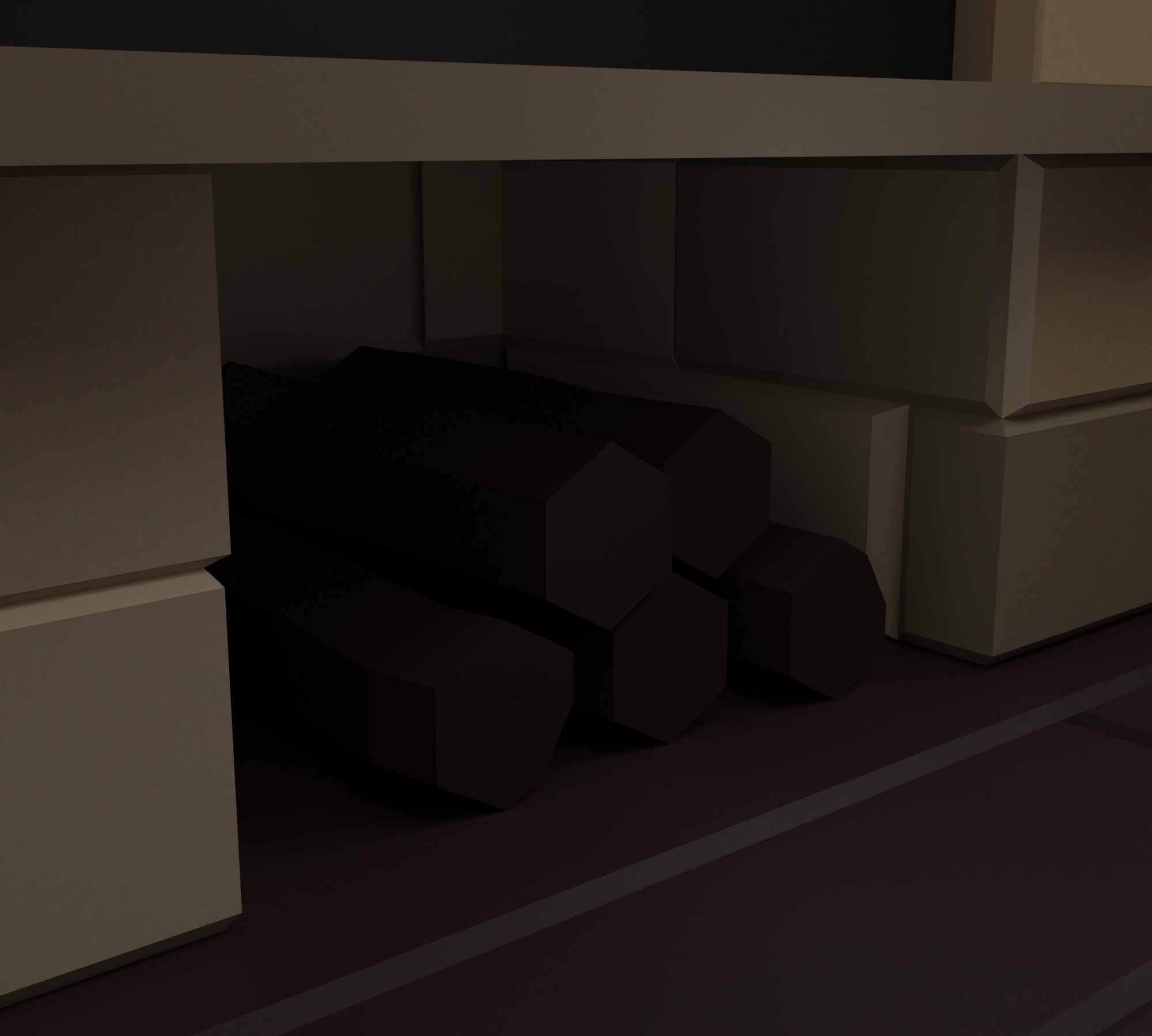 Christmas dinner Low-poly 3D model_21