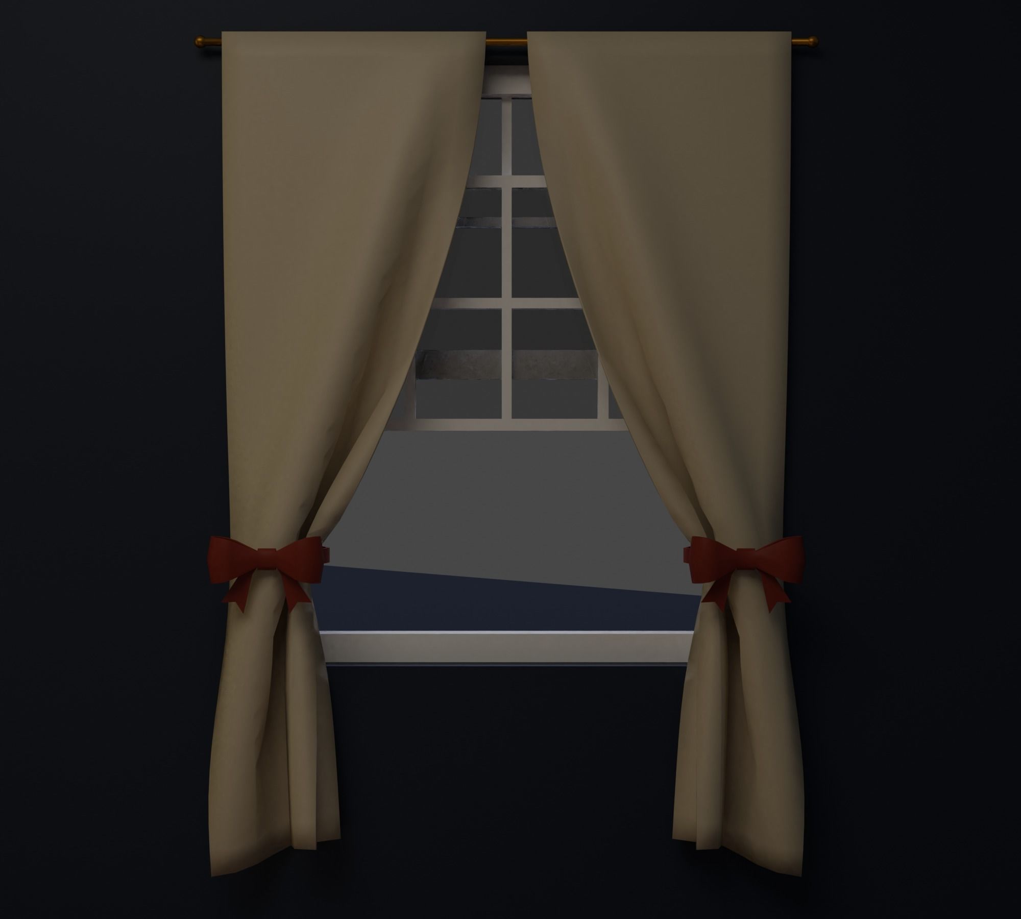 Christmas dinner Low-poly 3D model_27