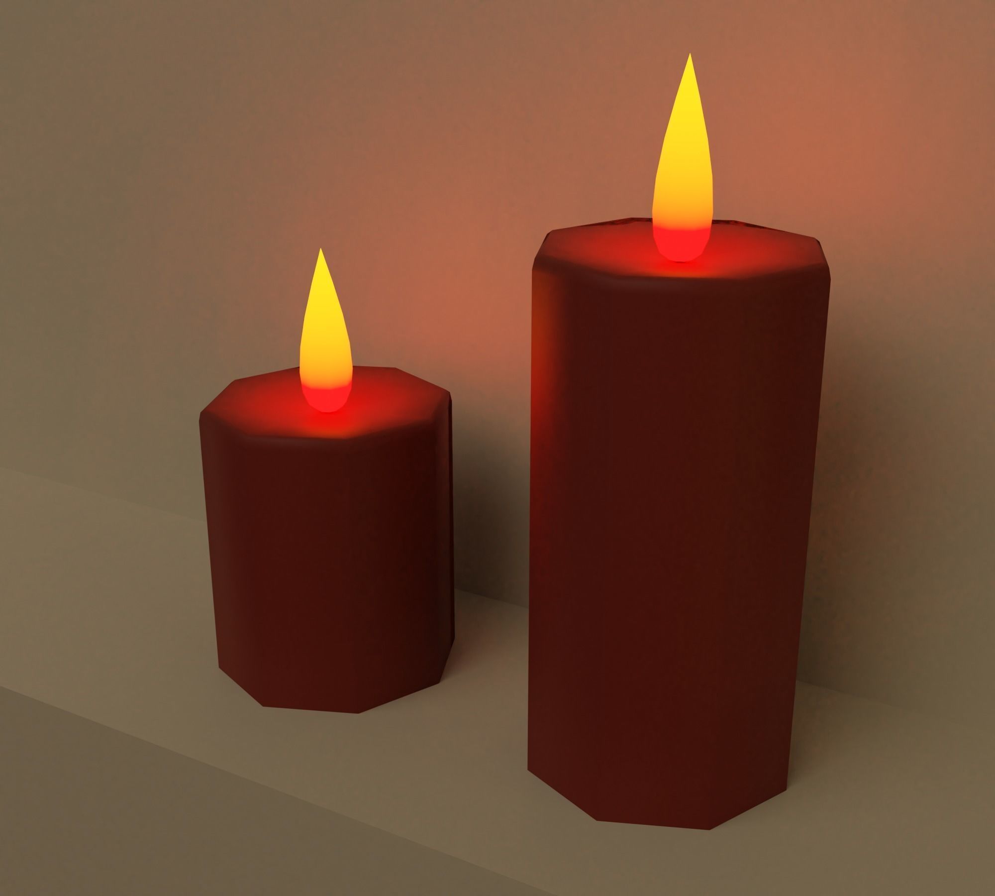 Christmas dinner Low-poly 3D model_23