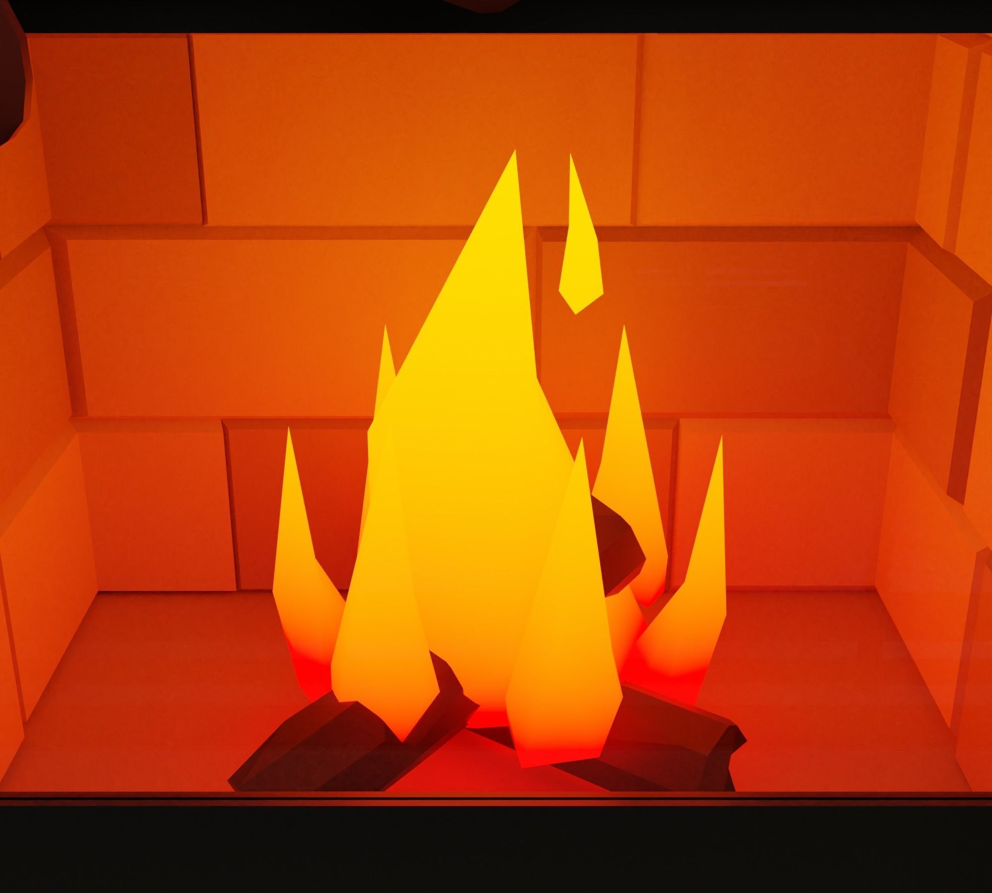 Christmas dinner Low-poly 3D model_19