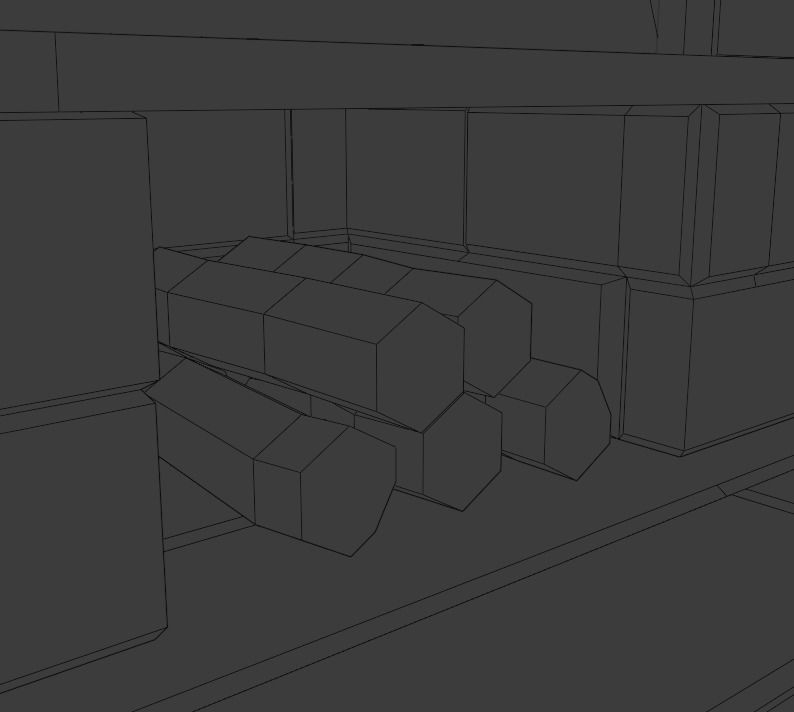 Christmas dinner Low-poly 3D model_22