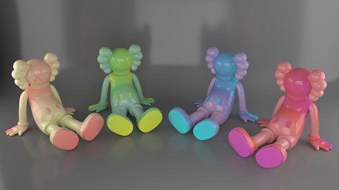 KAWS Sculpture 3D print model