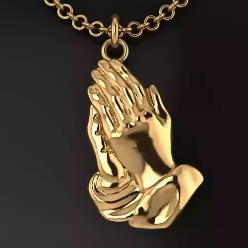 Praying Hands Pendant Size Large