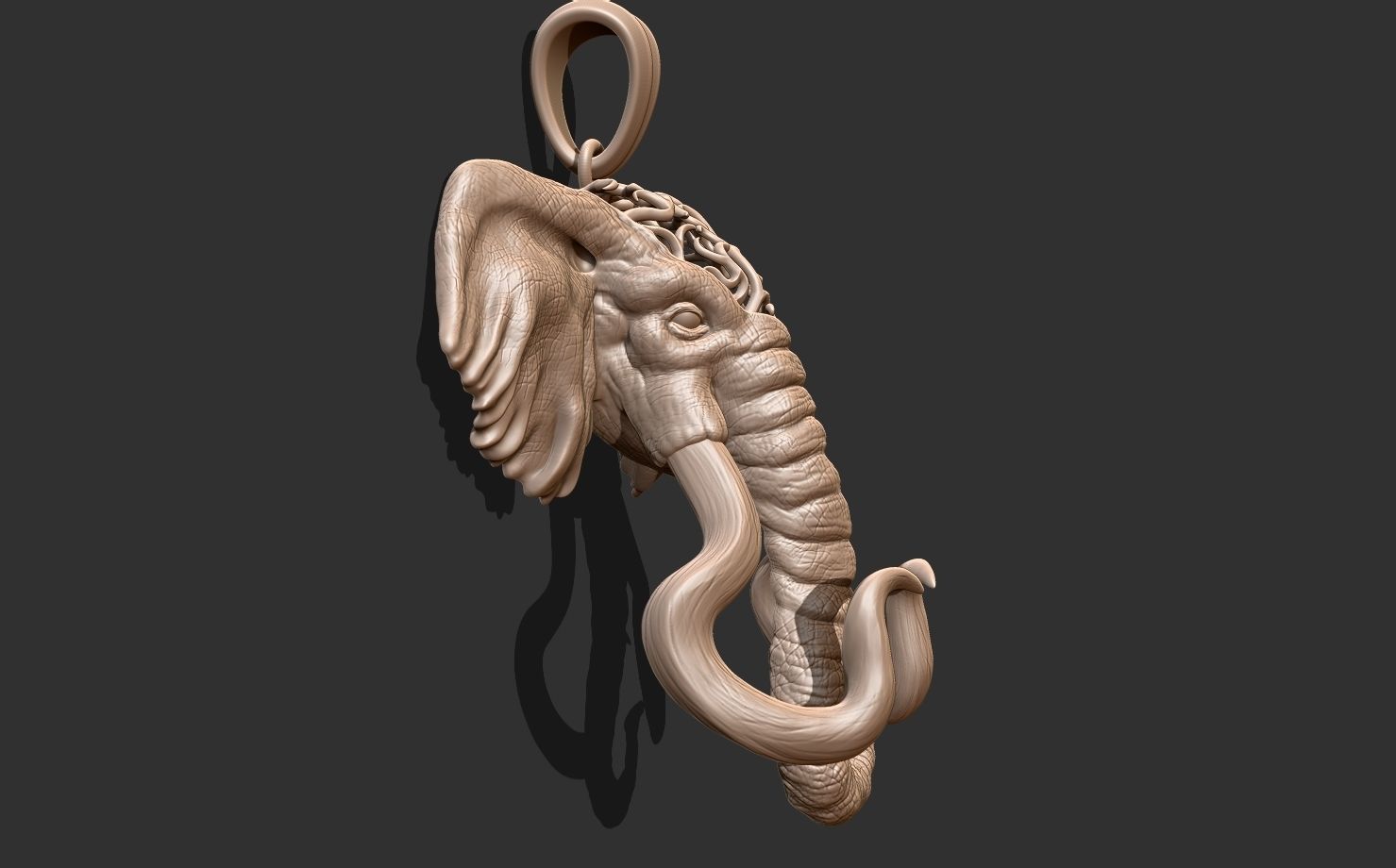 ELEPHANT HEAD 3D print model_7