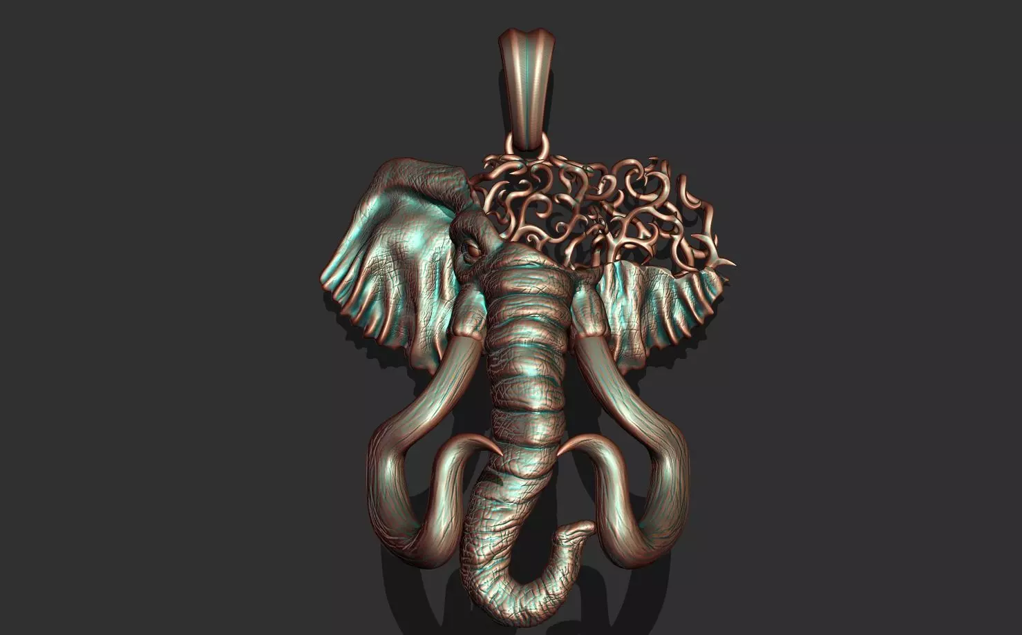 ELEPHANT HEAD 3D print model_0