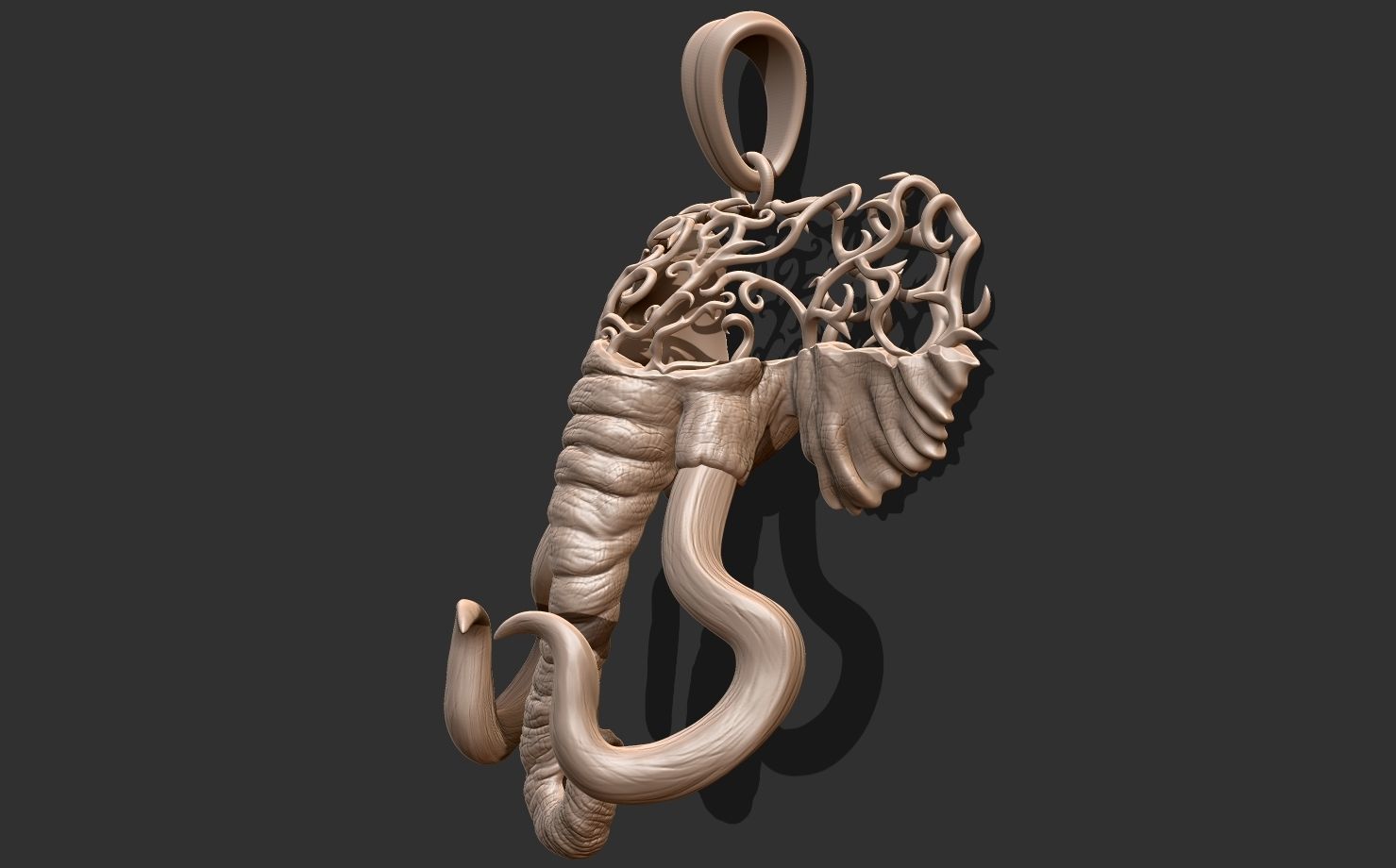 ELEPHANT HEAD 3D print model_8