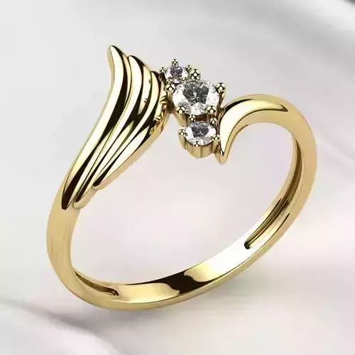 Wing Fashion Gold Ring