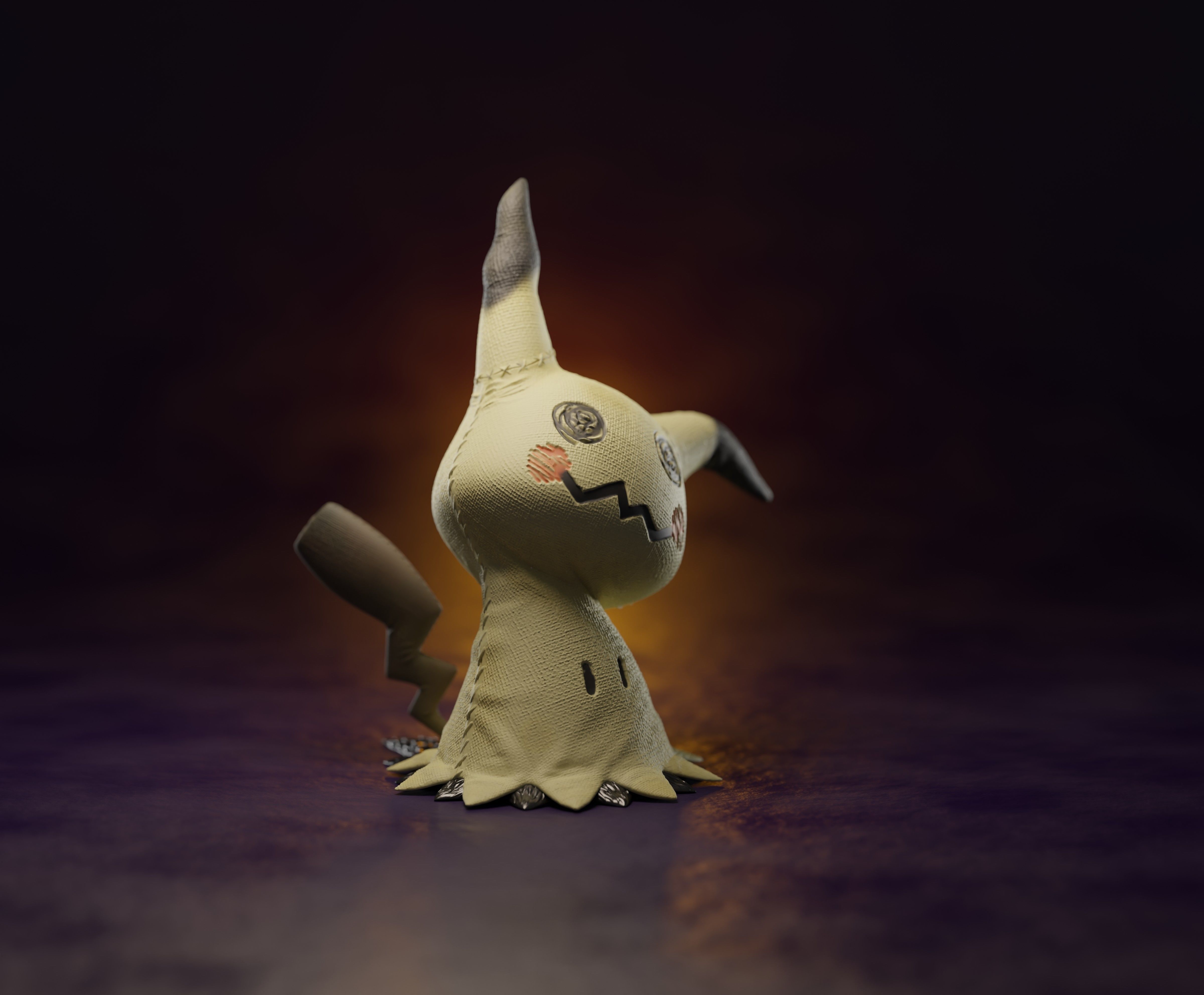 MIMIKYU - high detail 3D printable Pokemon 3D print model_7