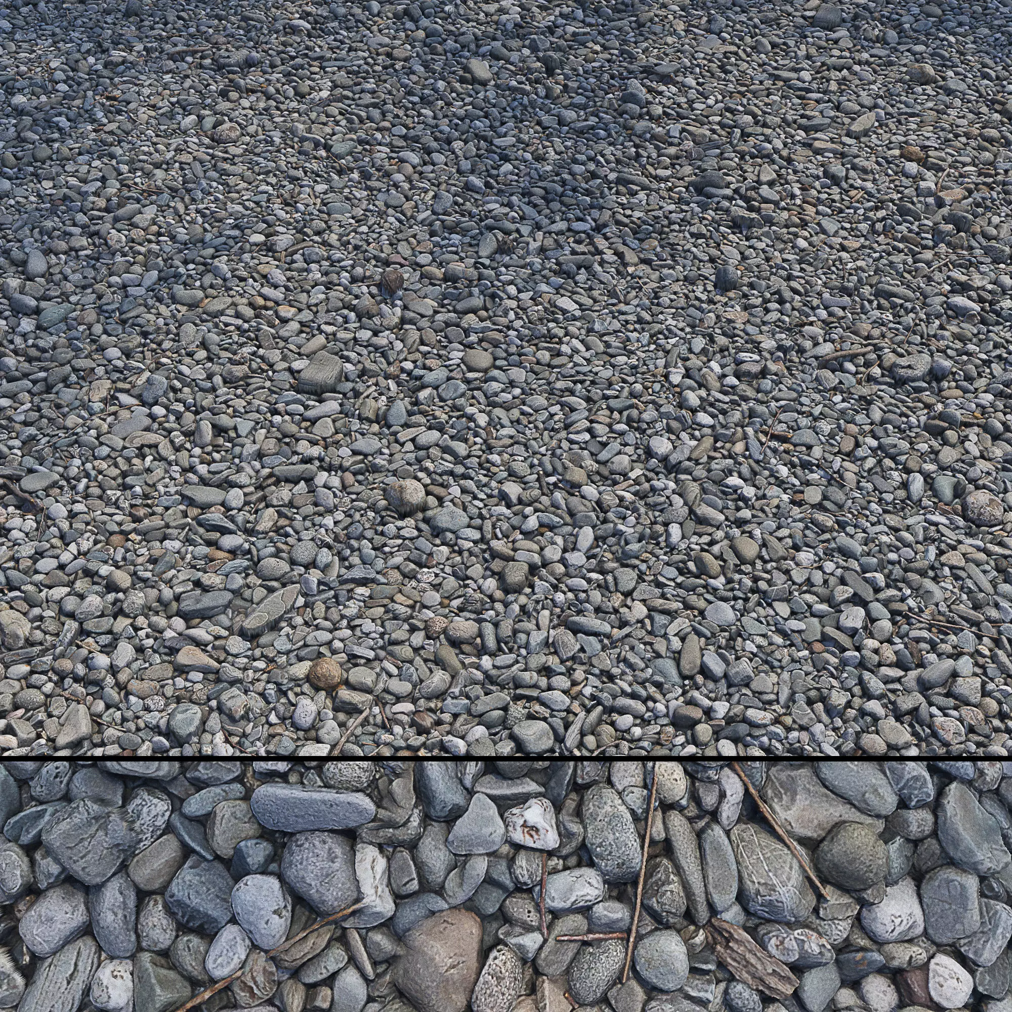 Pebbles ground HQ 3D model_0