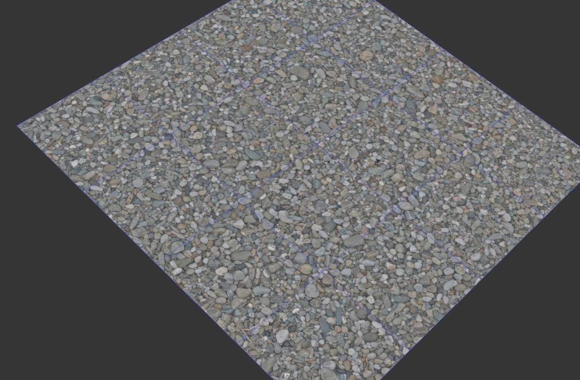 Pebbles ground HQ 3D model_8