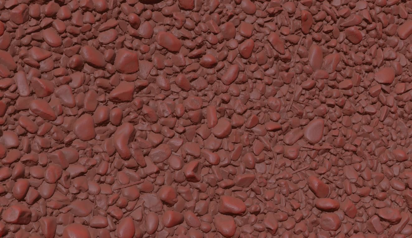 Pebbles ground HQ 3D model_13