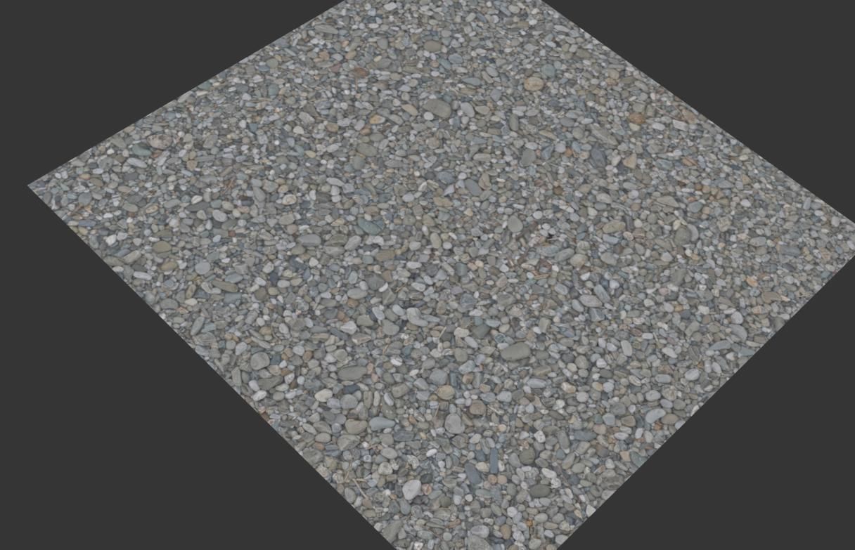Pebbles ground HQ 3D model_7