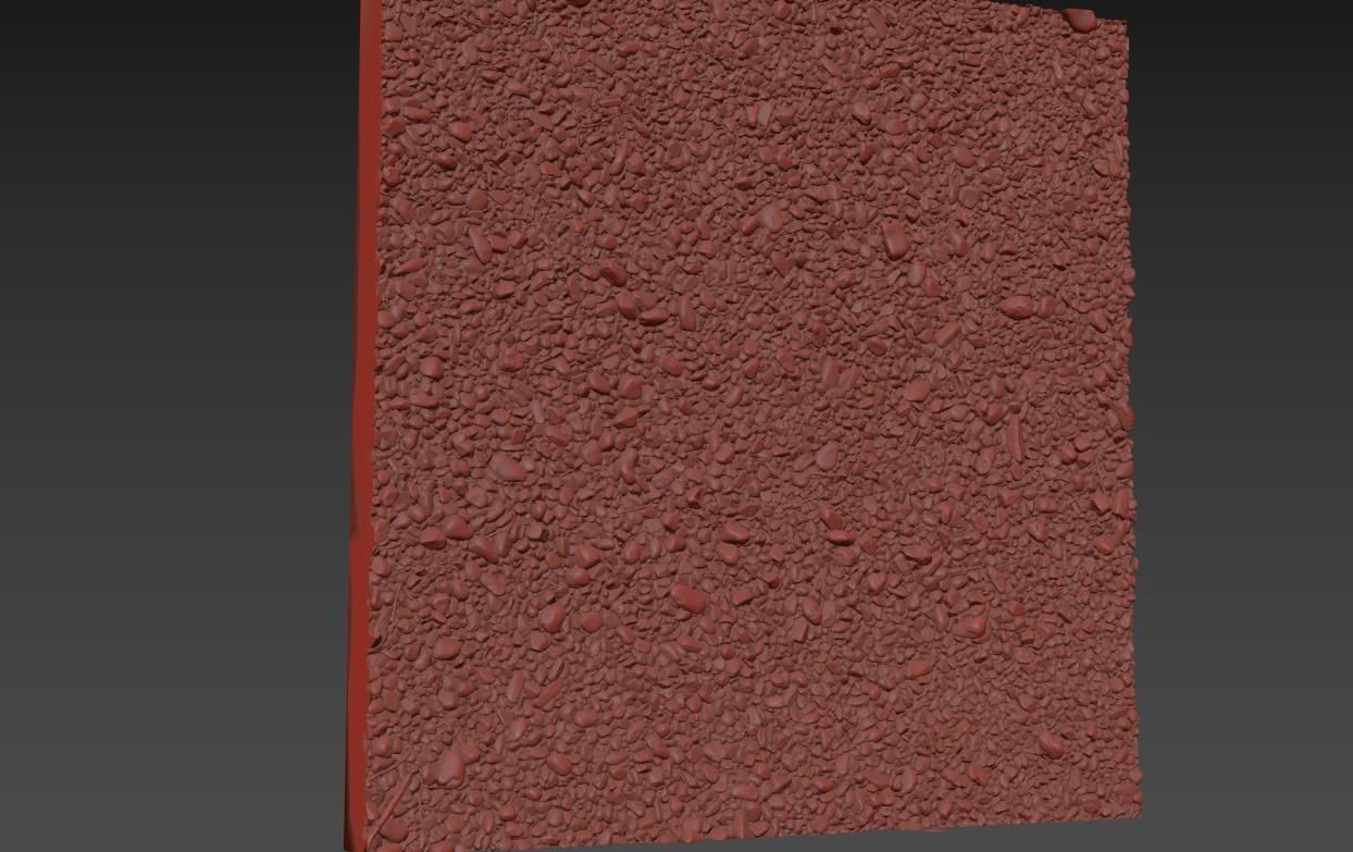 Pebbles ground HQ 3D model_11