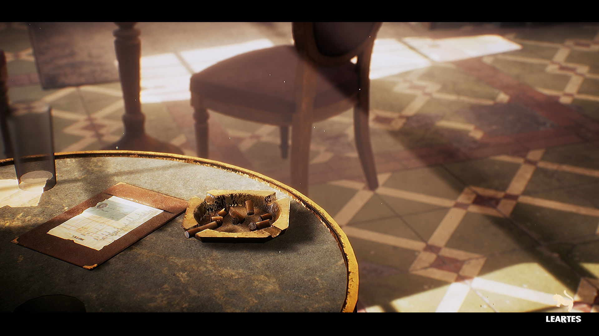 Vintage Bar Interior Environment Unreal Engine Low-poly 3D model_10