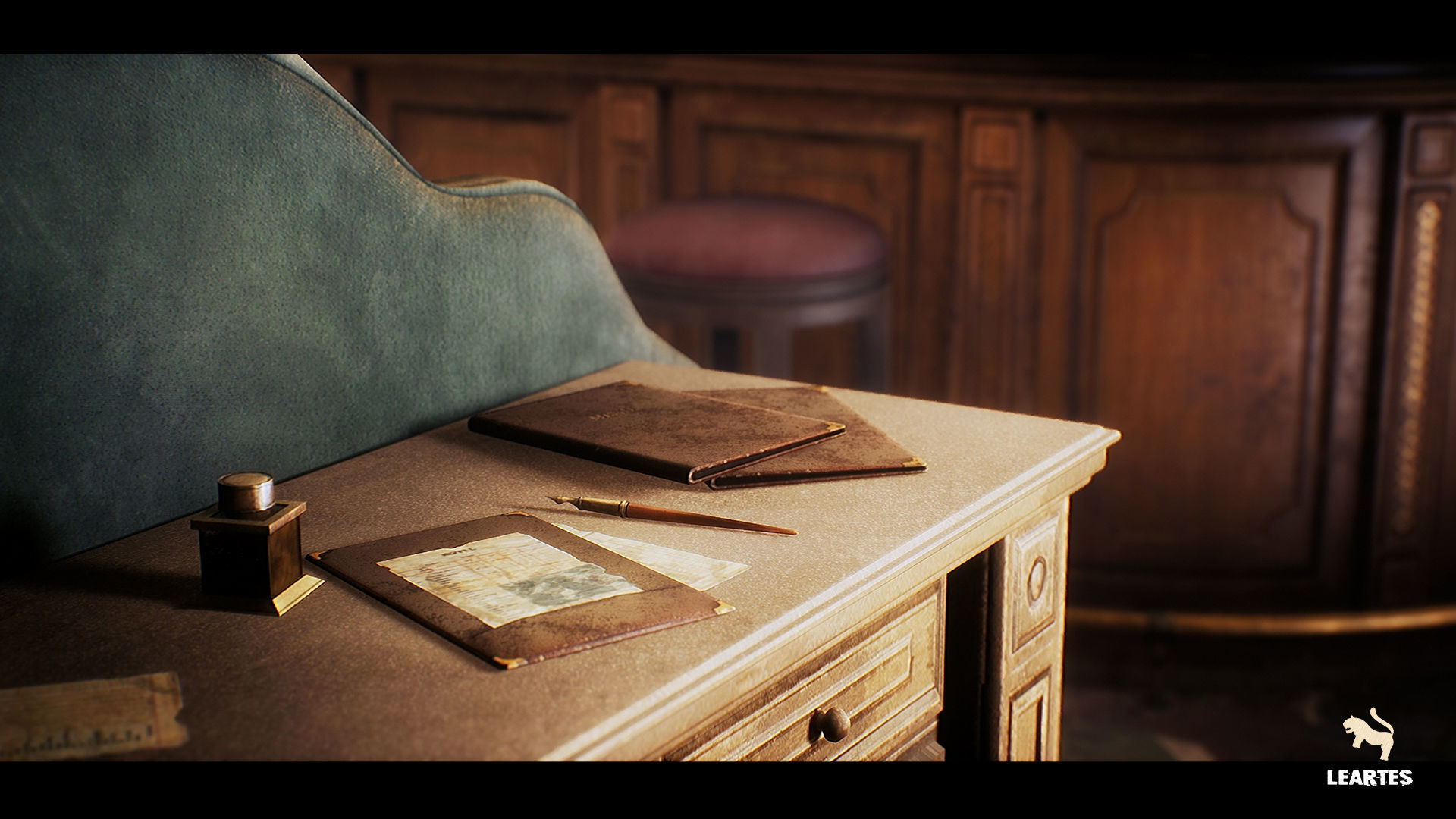 Vintage Bar Interior Environment Unreal Engine Low-poly 3D model_11