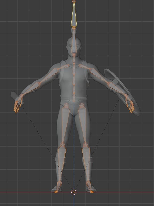 Spartan warrior gameready character Free low-poly 3D model_19