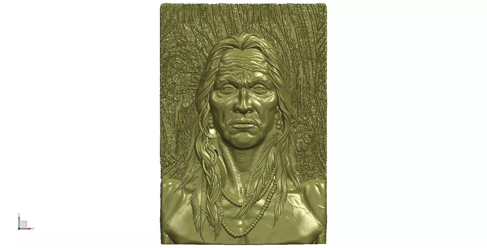AMERICAN NATIVE RELIEF Free 3D model