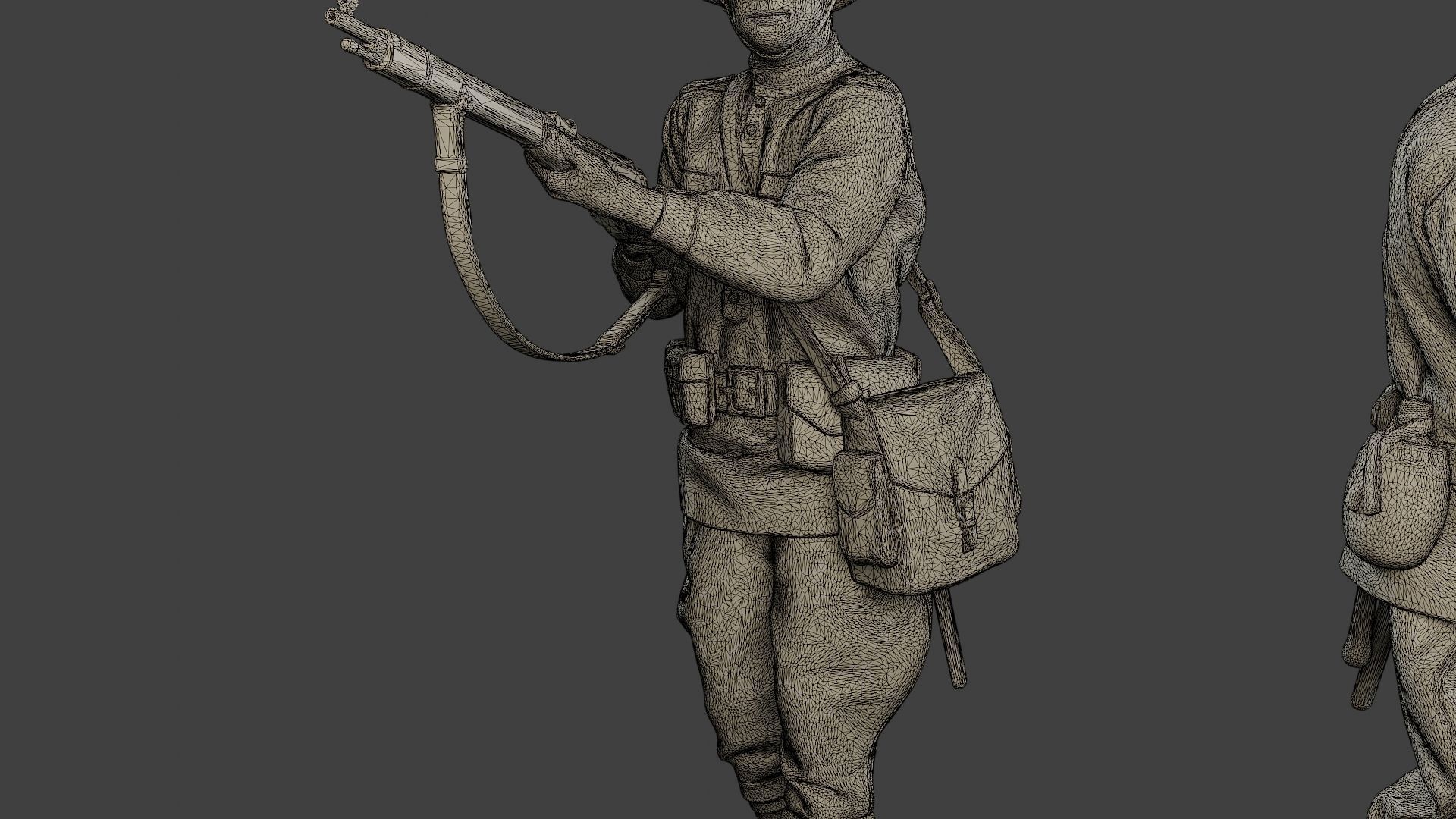 Russian soldiers ww2 R1 Pack 1 3D Model Collection_28