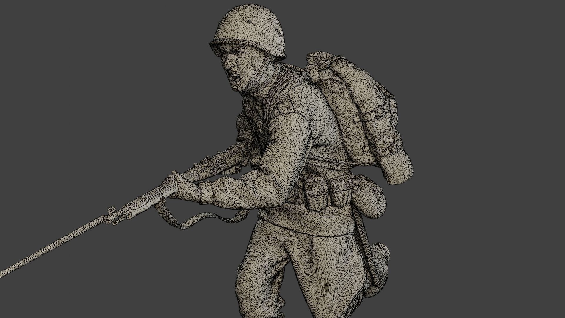 Russian soldiers ww2 R1 Pack 1 3D Model Collection_33