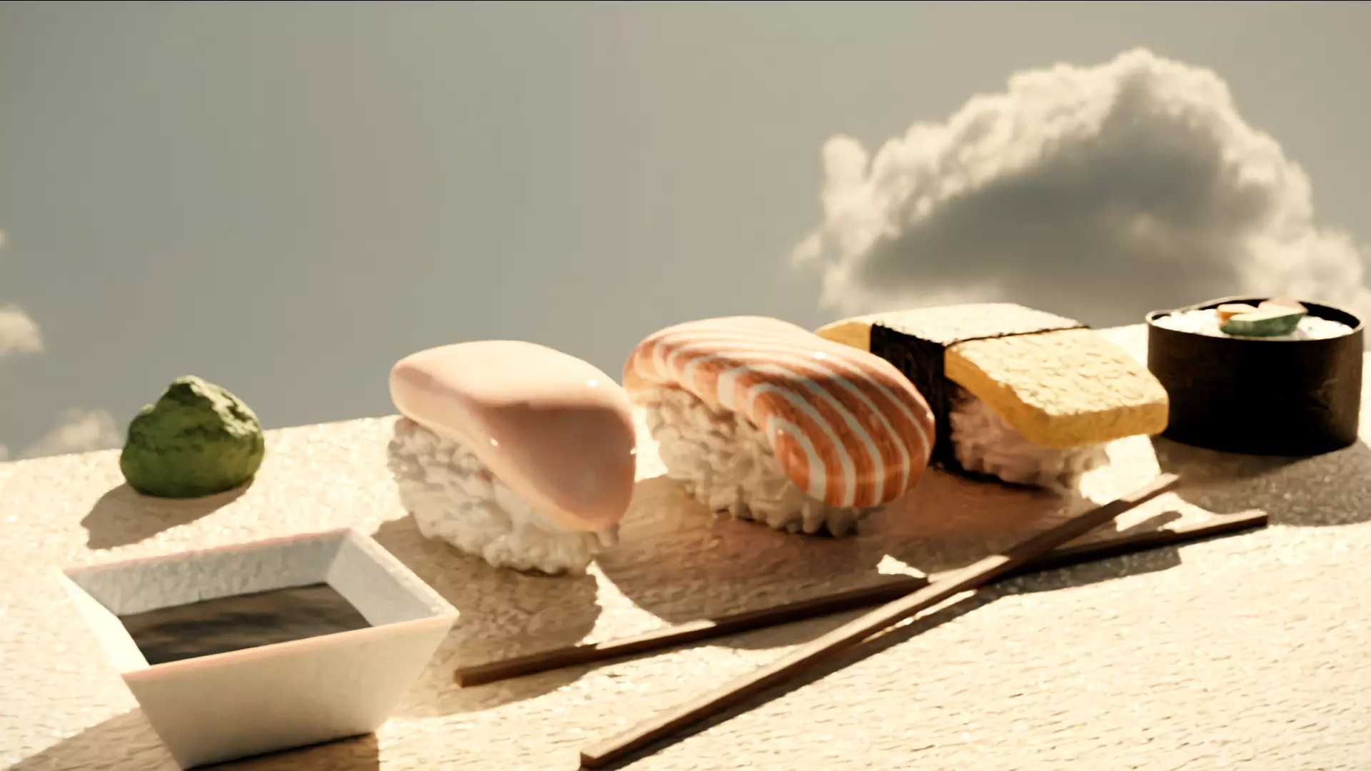 Sushi Model blender 3D model_0