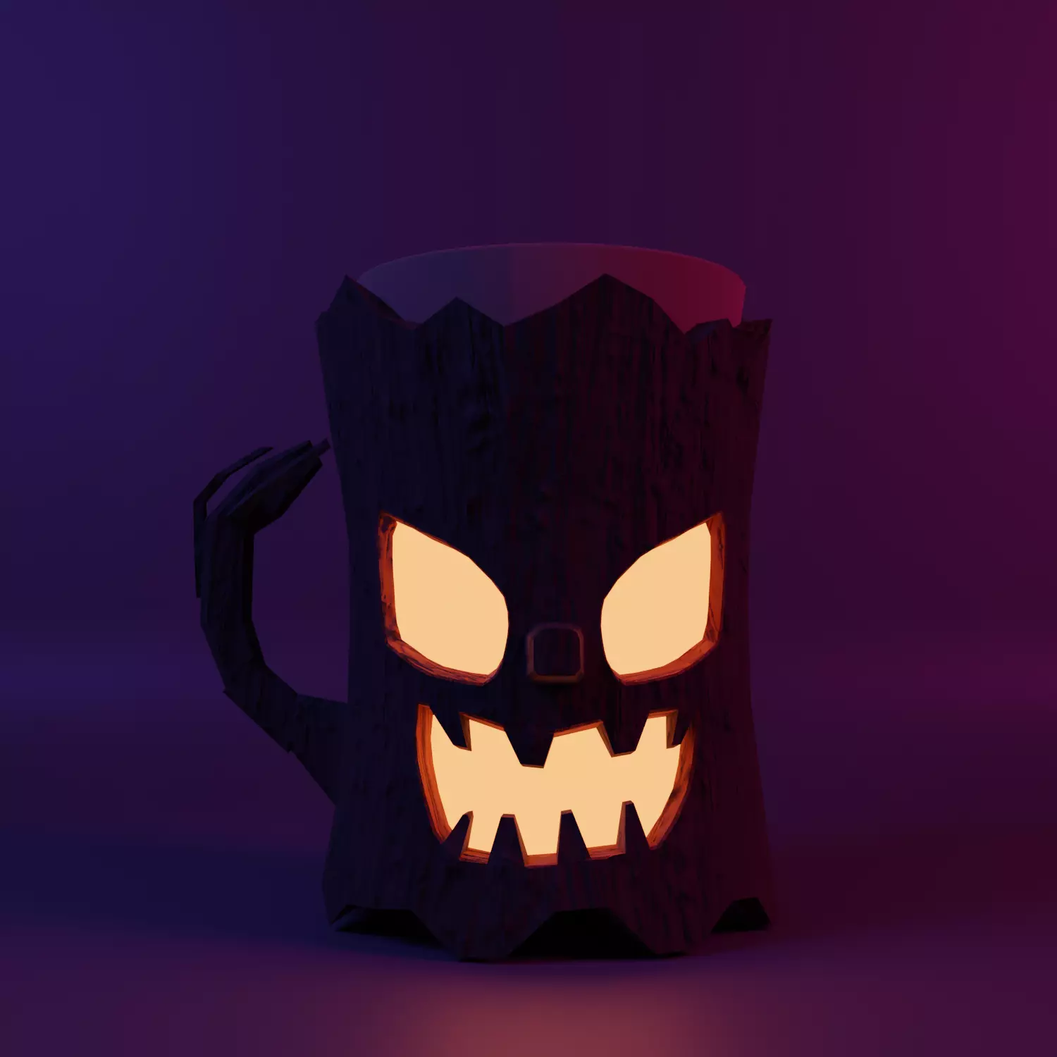 Halloween Cup Free low-poly 3D model