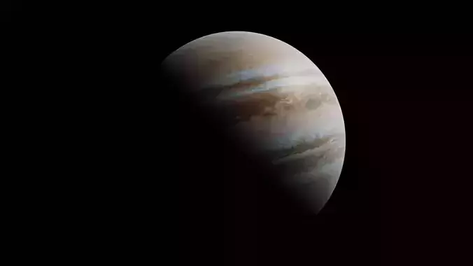 8k Jupiter Free low-poly 3D model
