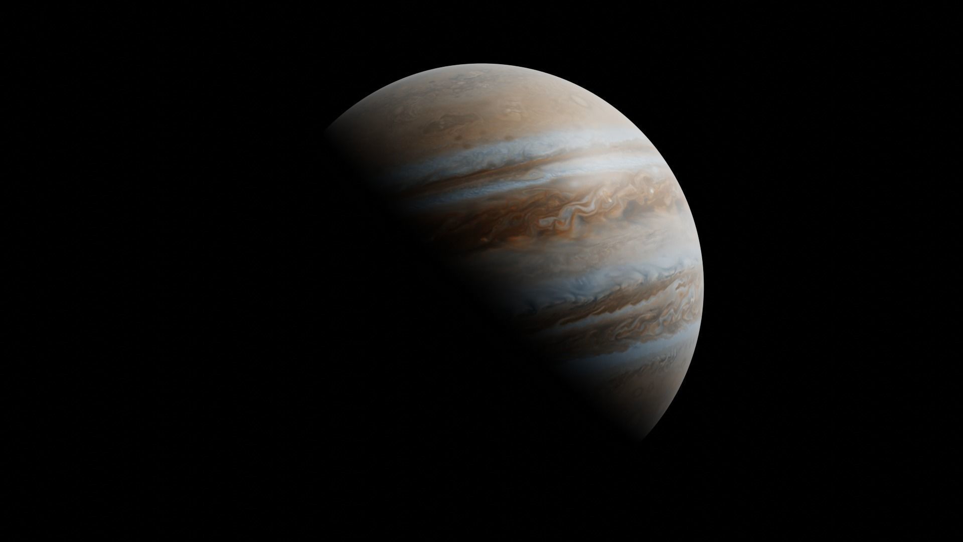 8k Jupiter Free low-poly 3D model_5