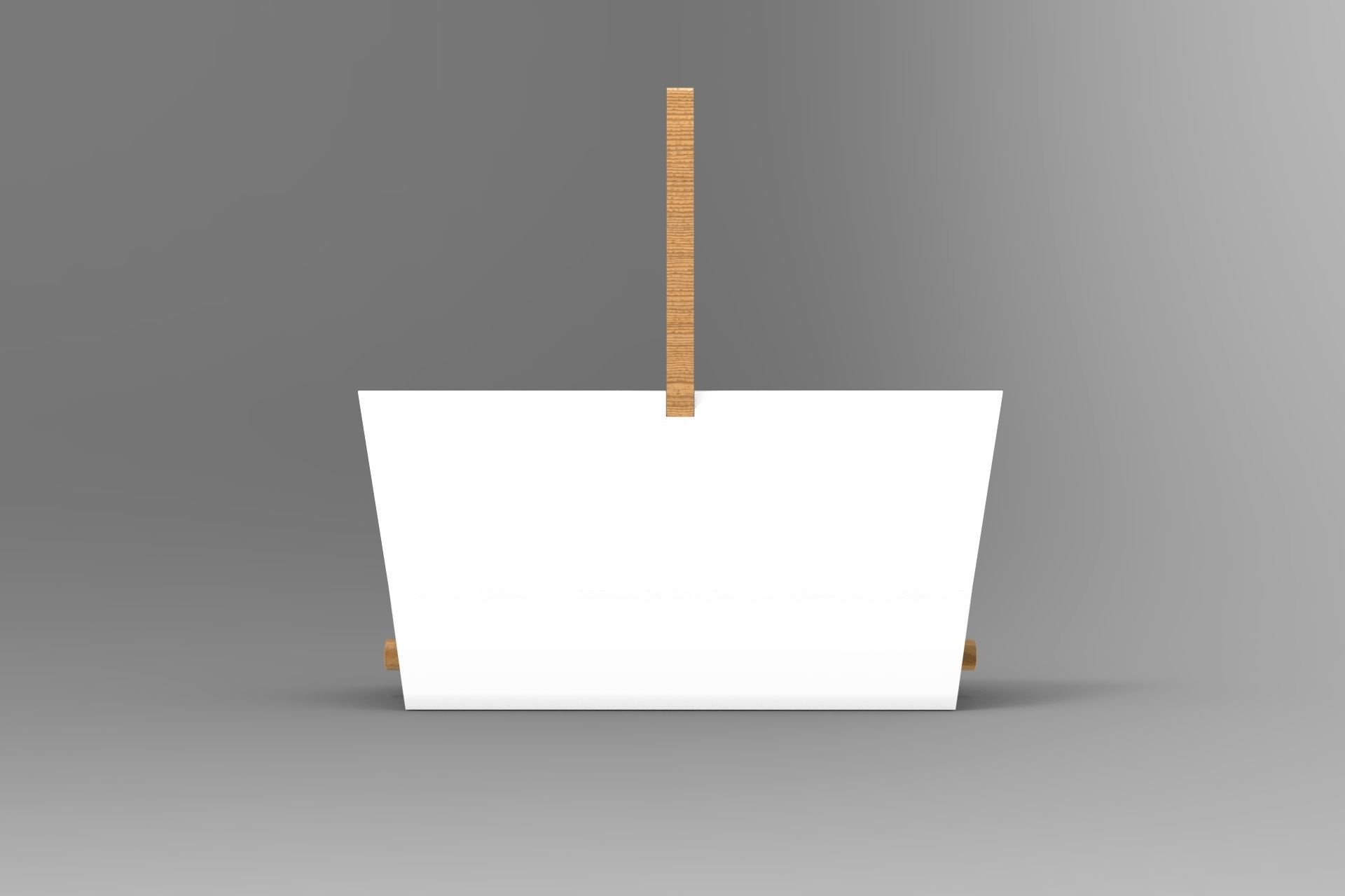 Birdhouse house hanging Low-poly 3D model_2