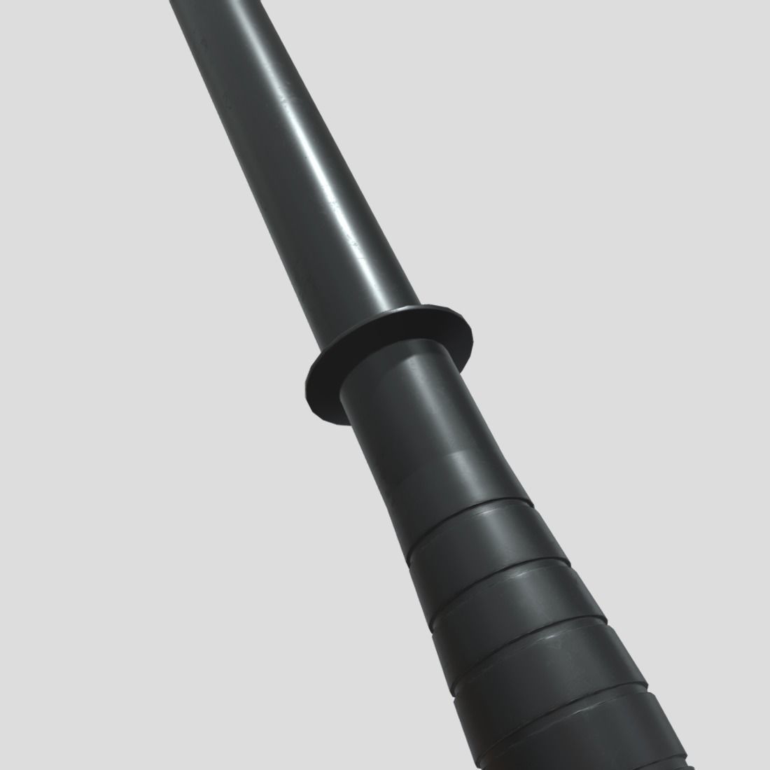 Police Baton Low-poly 3D model_13