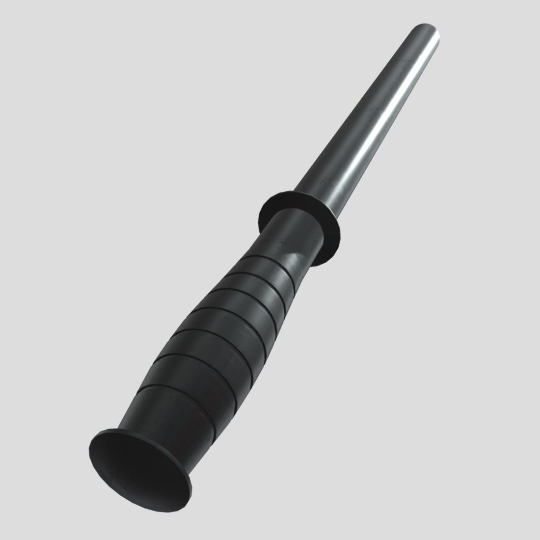 Police Baton Low-poly 3D model_9