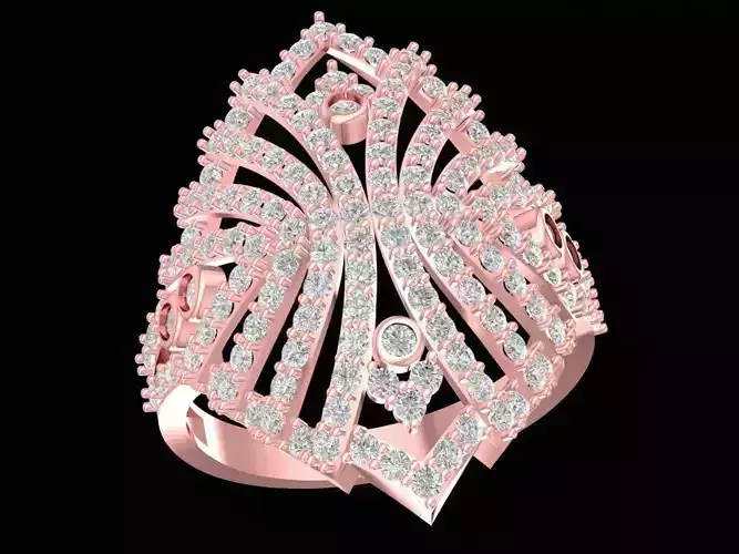 luxury korea diamond women ring 2866