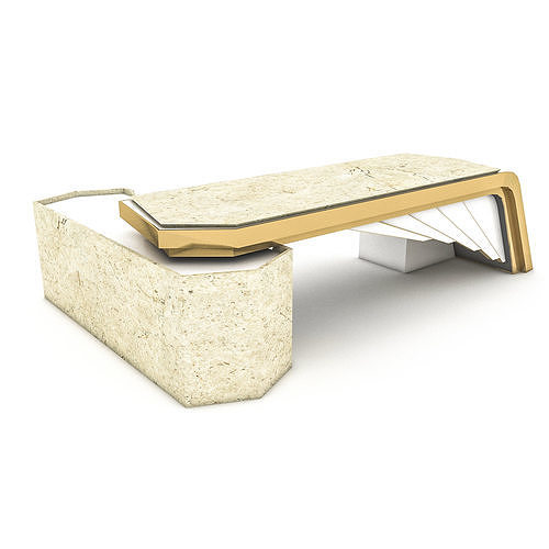 3D boss table Low-poly 3D model