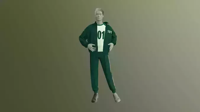 Sport Suit Squid 3D model