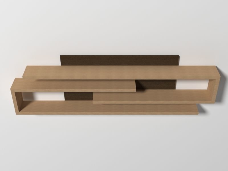 3d model of the shelf Low-poly 3D model_6
