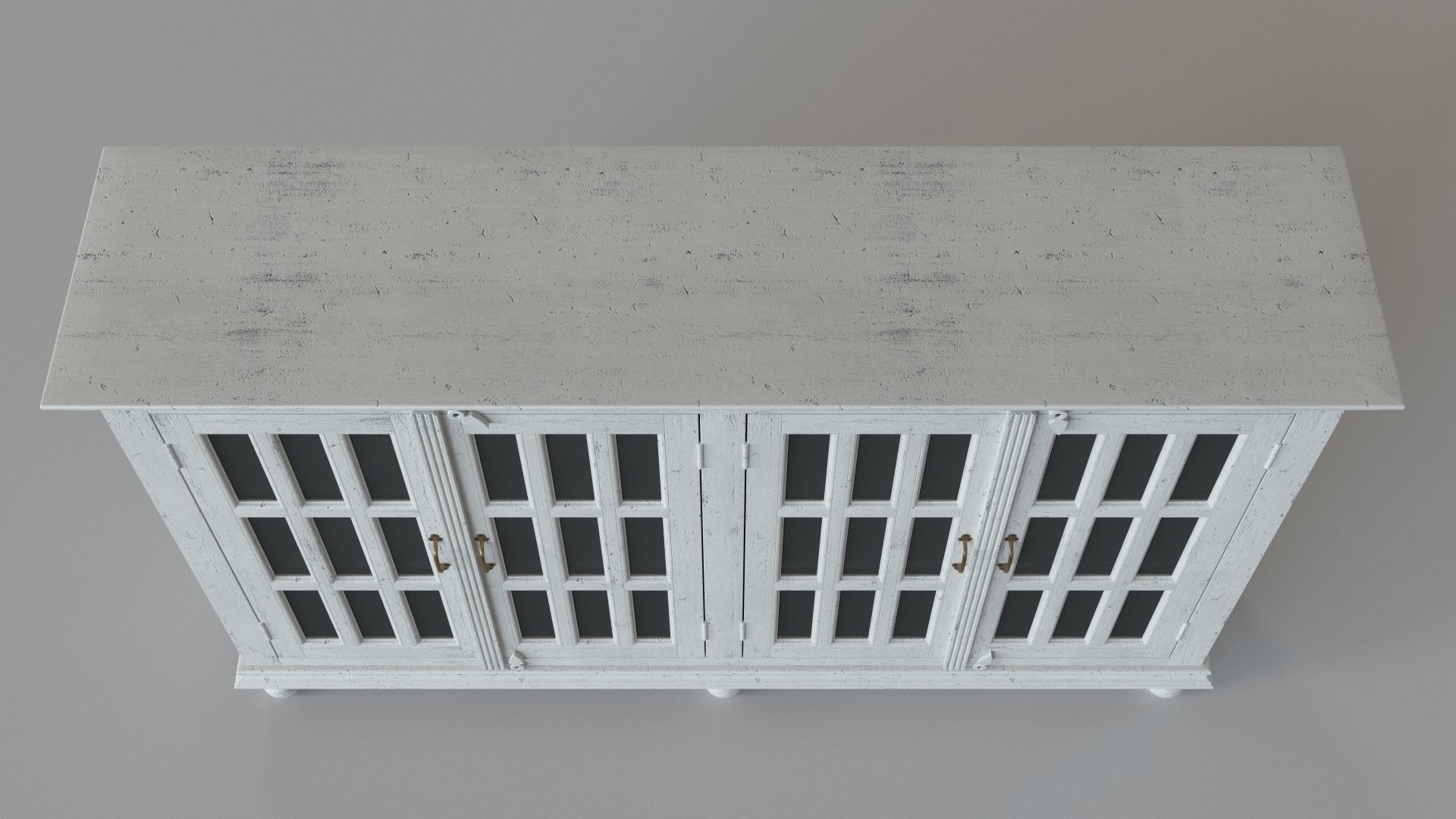 Transitional 4-Door Credenza 3D model_3