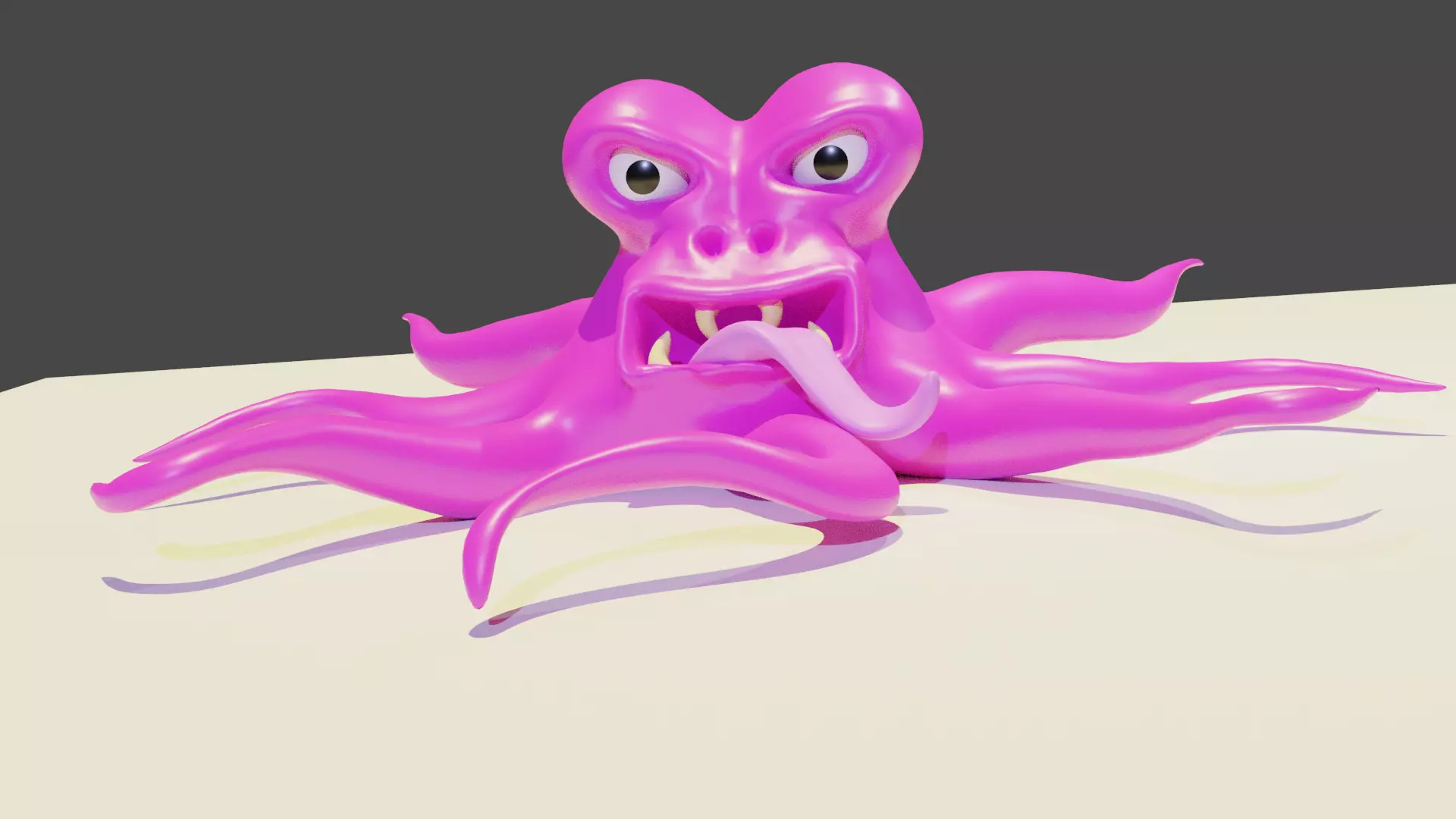 Kraken octopus on table Free 3D model