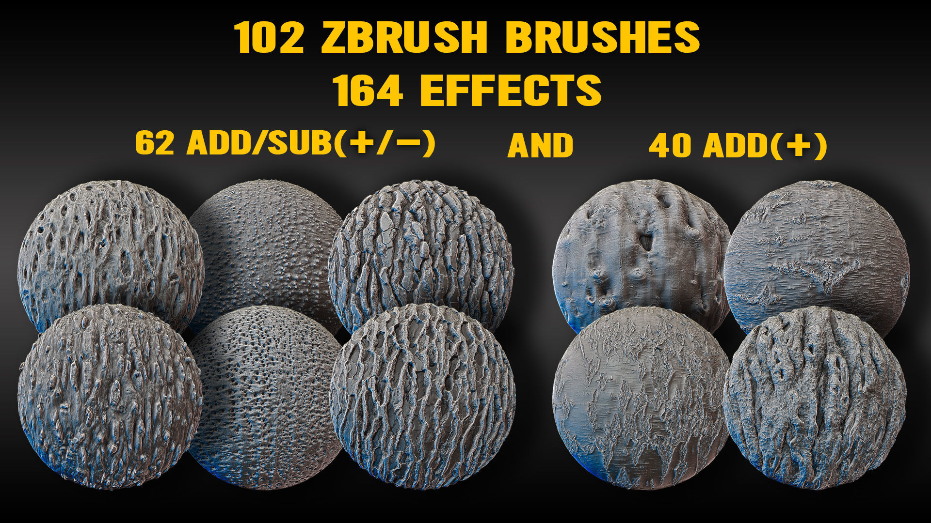 Ultra HQ Tree Bark Sculpt Zbrush brushes and Alphas Vol1 3D model_6