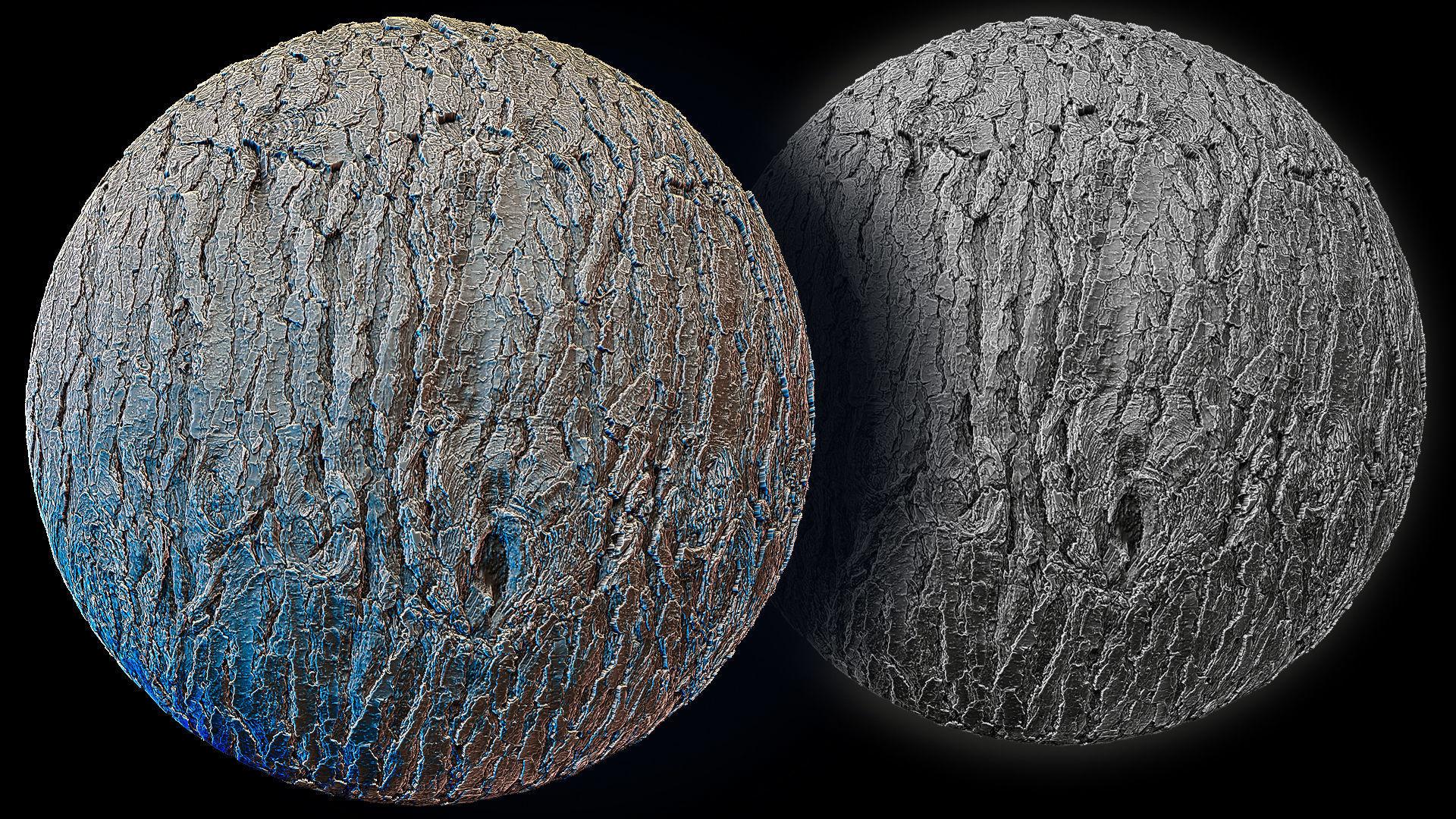 Ultra HQ Tree Bark Sculpt Zbrush brushes and Alphas Vol1 3D model_24