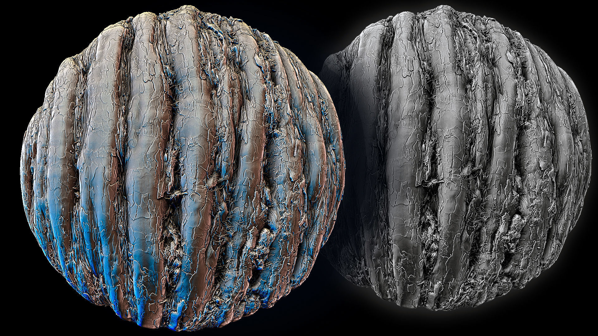 Ultra HQ Tree Bark Sculpt Zbrush brushes and Alphas Vol1 3D model_18