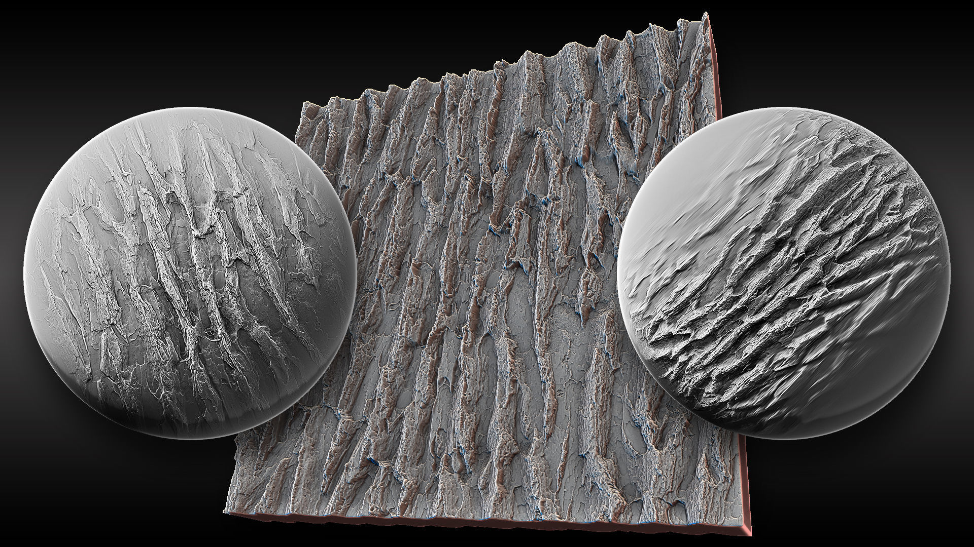 Ultra HQ Tree Bark Sculpt Zbrush brushes and Alphas Vol1 3D model_49