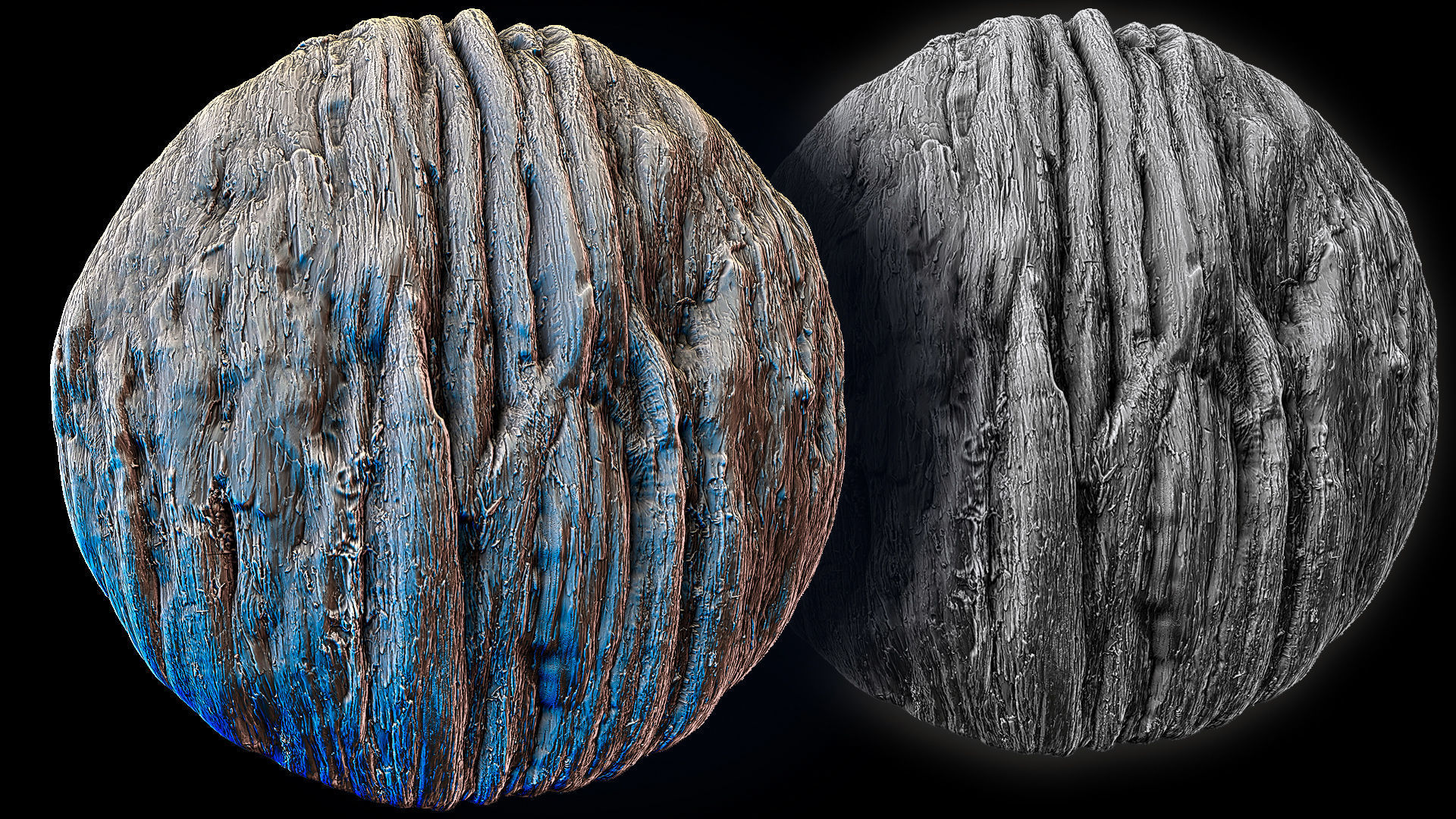 Ultra HQ Tree Bark Sculpt Zbrush brushes and Alphas Vol1 3D model_36