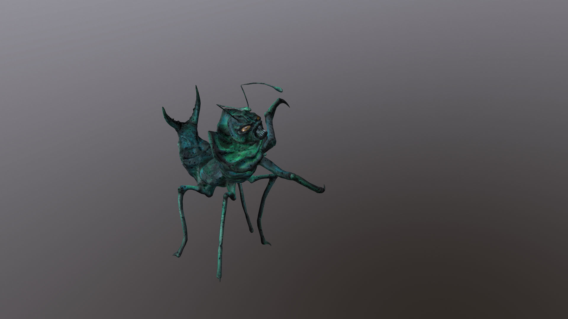 Monster Bug Mantis Low-poly 3D model_16