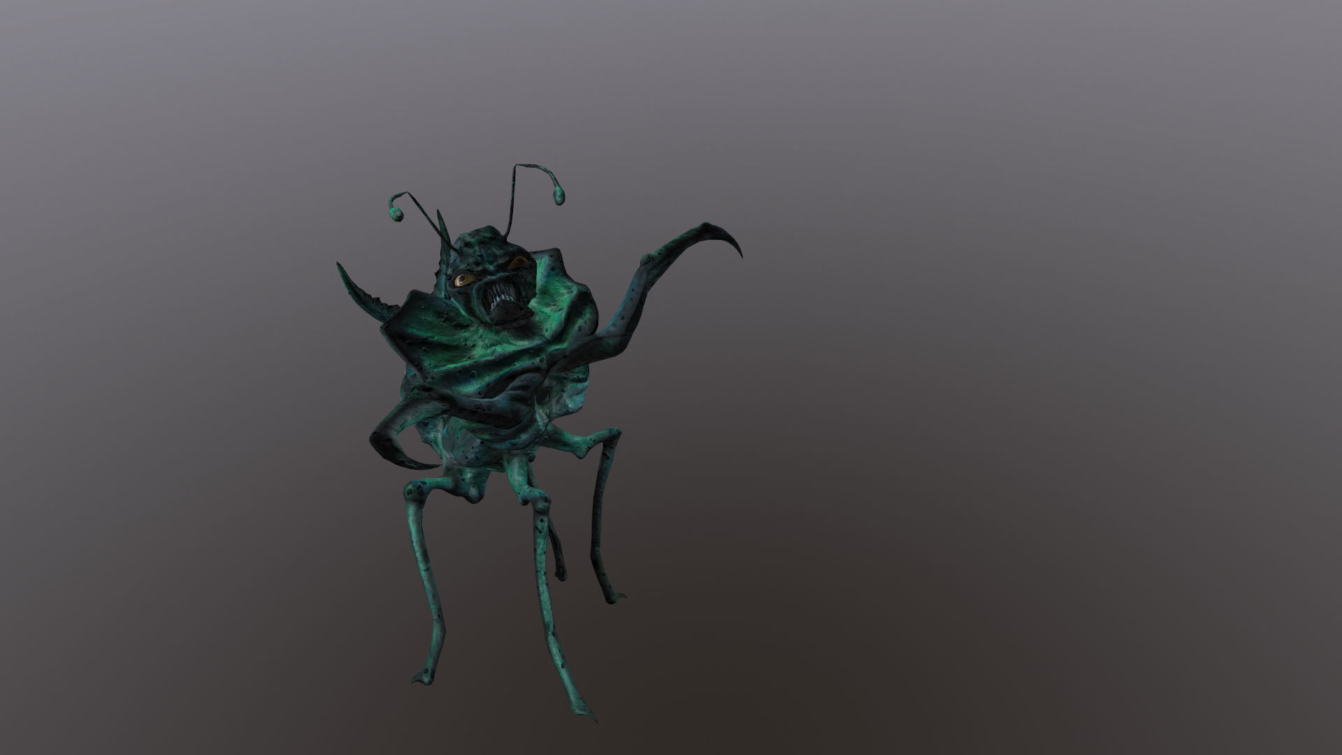 Monster Bug Mantis Low-poly 3D model_15