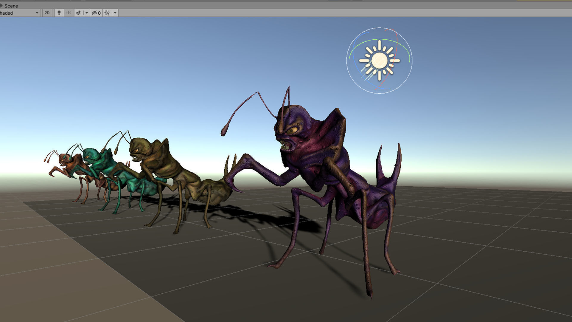 Monster Bug Mantis Low-poly 3D model_8