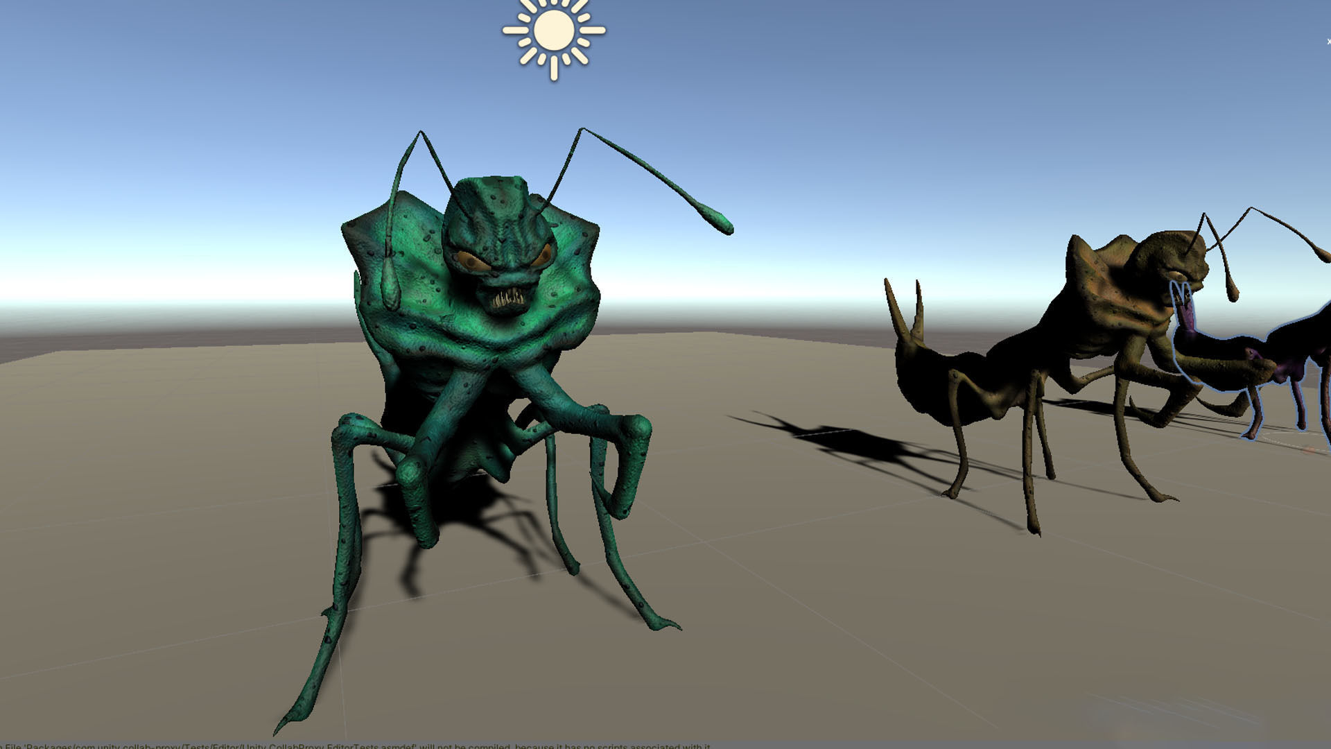 Monster Bug Mantis Low-poly 3D model_6