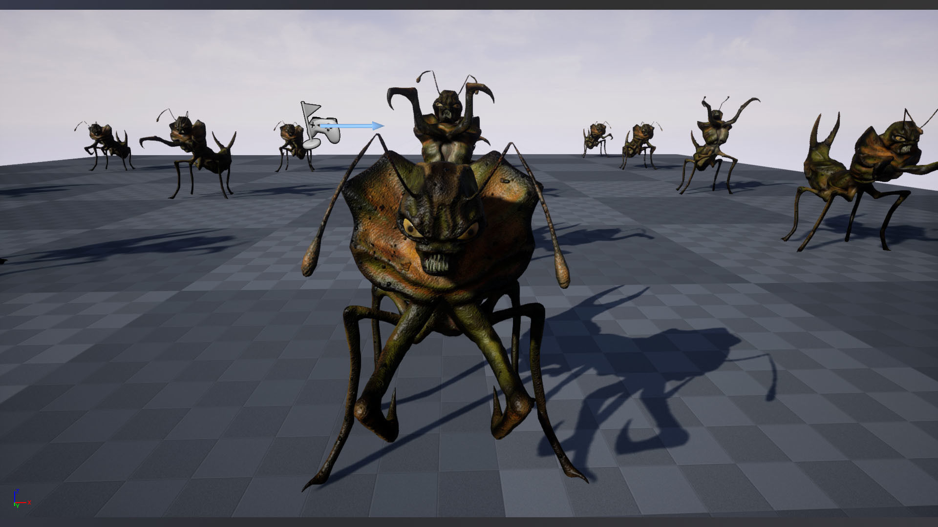 Monster Bug Mantis Low-poly 3D model_12