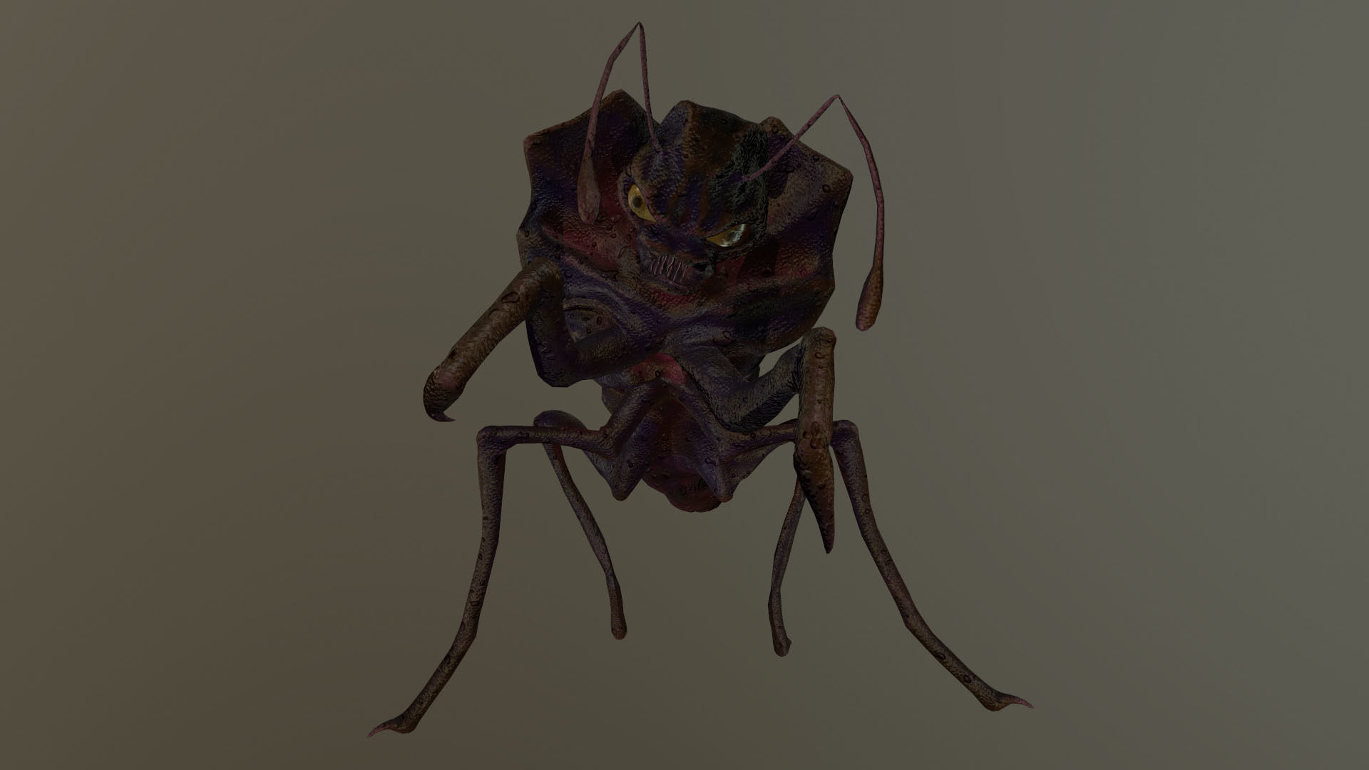 Monster Bug Mantis Low-poly 3D model_18